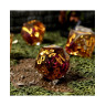 Комплект зарове GlassStaff - Sharp Edge Resin RPG Dice Set, Sunlit Garden (7 бр.)