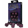 Комплект зарове Q-Workshop - Call of Cthulhu 7th Ed. Dice Set: Black & Magenta (7 бр.)