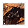 Комплект зарове Q-Workshop - Call of Cthulhu 7th Edition: Blue-Green & Gold Dice Set (7 бр.)