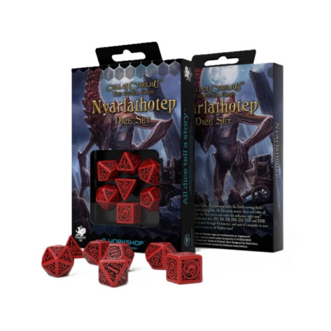 Комплект зарове Q-Workshop - Call of Cthulhu: The Outer Gods Nyarlathotep Dice Set (7 бр.)
