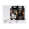 Комплект зарове Q-Workshop - Classic Runic RPG Dice Set, White & Red (7 бр.)