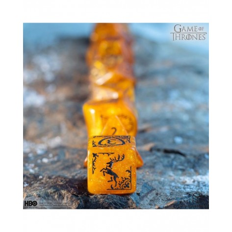 Комплект зарове Q-Workshop - Game of Thrones Dice Set: Baratheon (8 бр.)