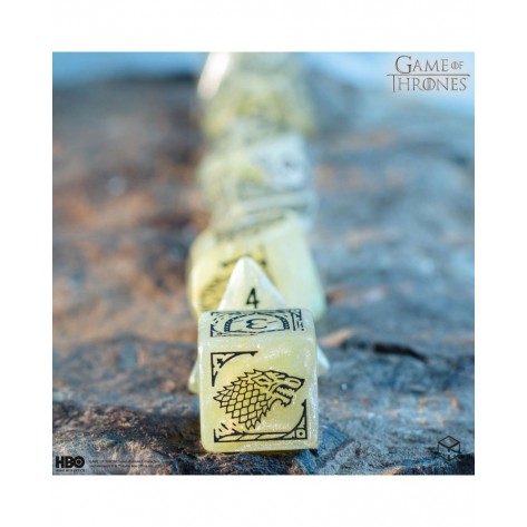 Комплект зарове Q-Workshop - Game of Thrones Dice Set: Stark (8 бр.)