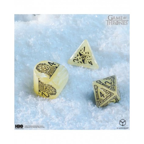 Комплект зарове Q-Workshop - Game of Thrones Dice Set: Stark (8 бр.)