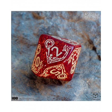 Комплект зарове Q-Workshop - Game of Thrones Dice Set: Lannister (8 бр.)