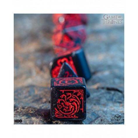 Комплект зарове Q-Workshop - Game of Thrones Dice Set: Targaryen (8 бр.)