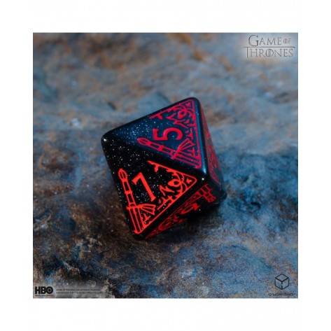 Комплект зарове Q-Workshop - Game of Thrones Dice Set: Targaryen (8 бр.)