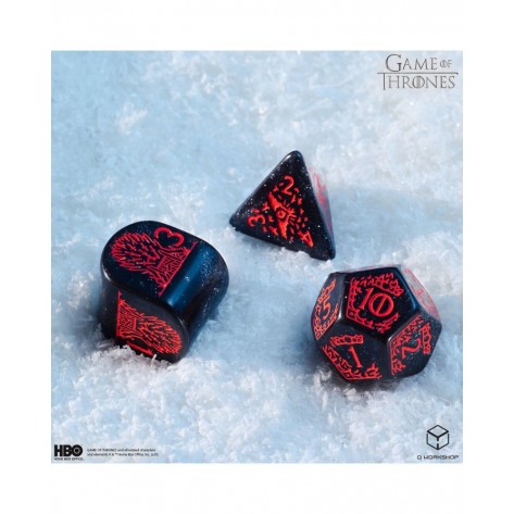 Комплект зарове Q-Workshop - Game of Thrones Dice Set: Targaryen (8 бр.)