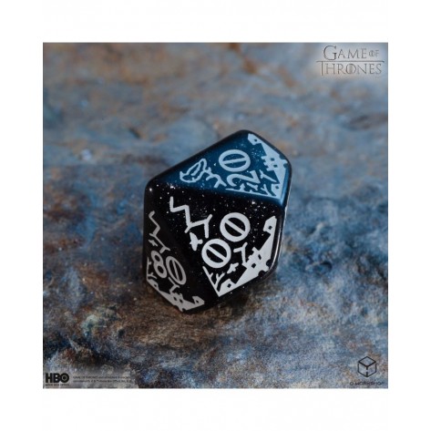 Комплект зарове Q-Workshop - Game of Thrones Dice Set: Night's Watch (8 бр.)