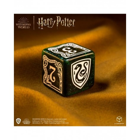 Комплект зарове Q-Workshop - Harry Potter Slytherin Modern Dice Set: Green (7 бр.)