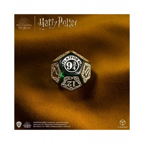 Комплект зарове Q-Workshop - Harry Potter Slytherin Modern Dice Set: Green (7 бр.)