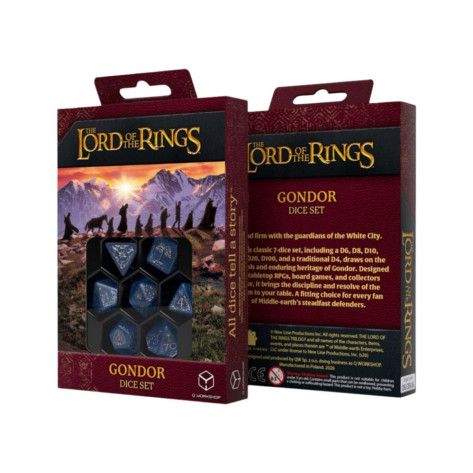 Комплект зарове Q-Workshop - The Lord of the Rings: Gondor Dice Set (7 бр.)