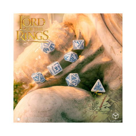 Комплект зарове Q-Workshop - The Lord of the Rings: Rivendell Dice Set, Stone (7 бр.)