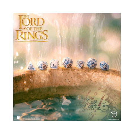 Комплект зарове Q-Workshop - The Lord of the Rings: Rivendell Dice Set, Stone (7 бр.)