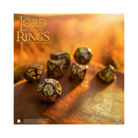 Комплект зарове Q-Workshop - The Lord of the Rings: Rohan Dice Set (7 бр.)