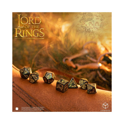 Комплект зарове Q-Workshop - The Lord of the Rings: Rohan Dice Set (7 бр.)