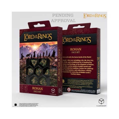 Комплект зарове Q-Workshop - The Lord of the Rings: Rohan Dice Set (7 бр.)