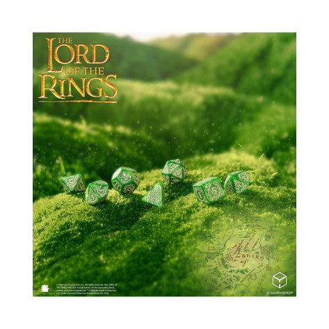 Комплект зарове Q-Workshop - The Lord of the Rings: Shire Dice Set (7 бр.)