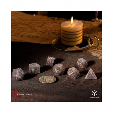 Комплект зарове Q-Workshop - The Witcher Dice Set: Ciri - Elder Blood (7 бр.)