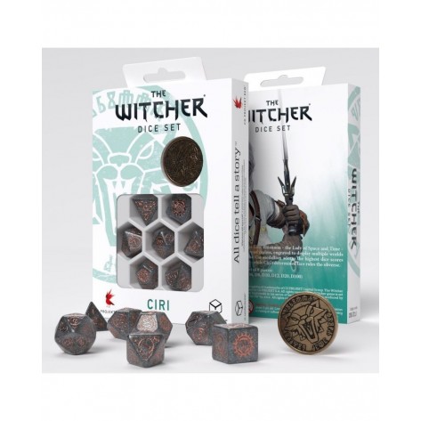Комплект зарове Q-Workshop - The Witcher Dice Set: Ciri - Elder Blood (7 бр.)