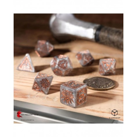 Комплект зарове Q-Workshop - The Witcher Dice Set: Geralt - Price of Neutrality (7 бр.)