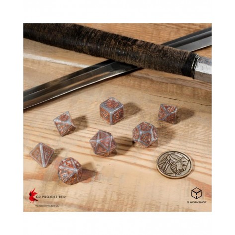 Комплект зарове Q-Workshop - The Witcher Dice Set: Geralt - Price of Neutrality (7 бр.)