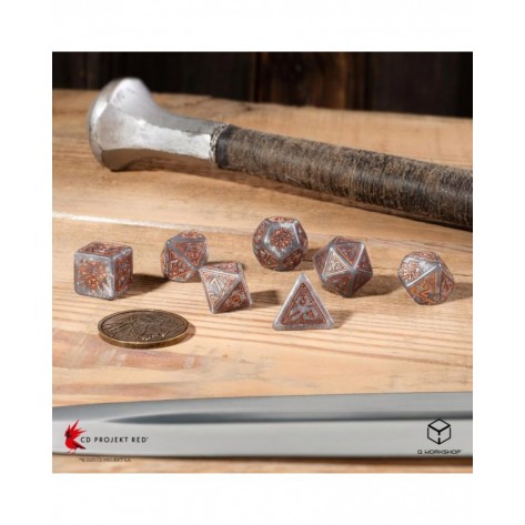 Комплект зарове Q-Workshop - The Witcher Dice Set: Geralt - Price of Neutrality (7 бр.)