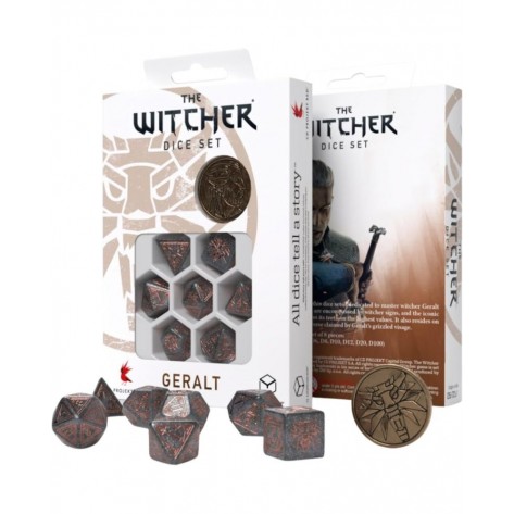 Комплект зарове Q-Workshop - The Witcher Dice Set: Geralt - Price of Neutrality (7 бр.)