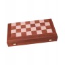  Комплект шах и табла Manopoulos - Махагон с черен борд, 48 x 25 cm