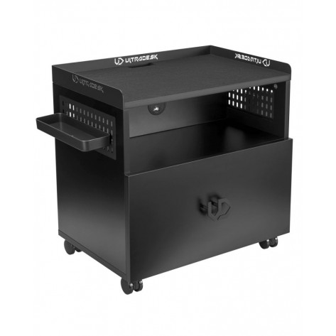 Компютърен шкаф Ultradesk - Crate, черен