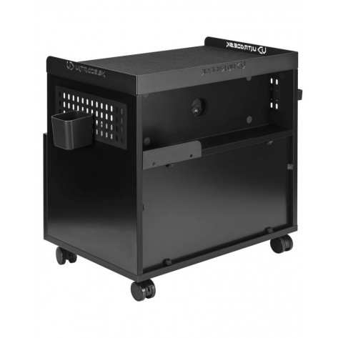 Компютърен шкаф Ultradesk - Crate, черен