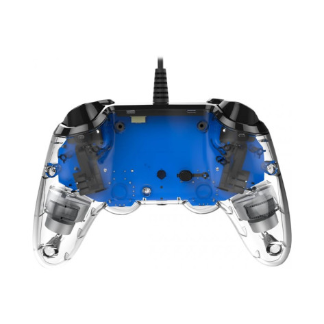 Контролер Nacon за PS4 - Wired Illuminated, crystal blue