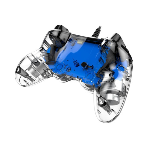 Контролер Nacon за PS4 - Wired Illuminated, crystal blue