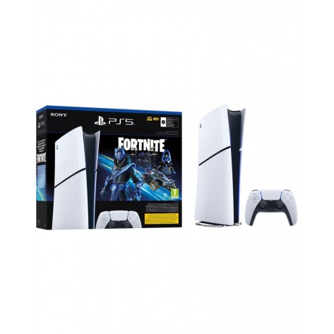 Конзола PlayStation 5 (Slim) - Digital Edition - Fortnite Cobalt Star Bundle