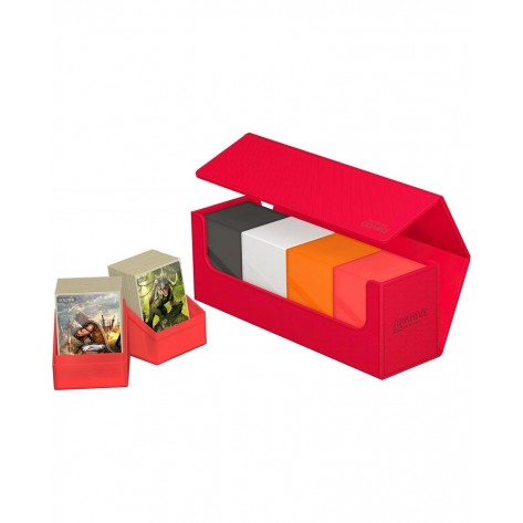 Кутия за карти Ultimate Guard Arkhive XenoSkin, Червена (400+)