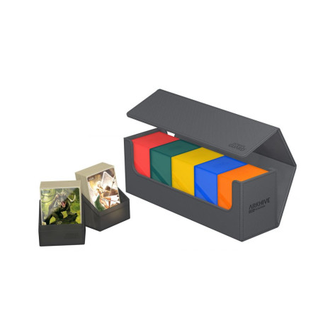 Кутия за карти Ultimate Guard - Arkhive XenoSkin, сива (400+ бр.)