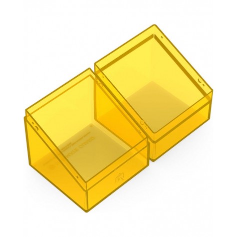 Кутия за карти Ultimate Guard Boulder Deck Case Clear, Amber (100+ бр.)