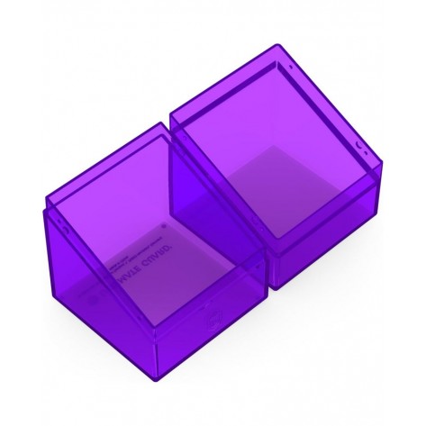Кутия за карти Ultimate Guard Boulder Deck Case Clear, Amethyst (100+ бр.)