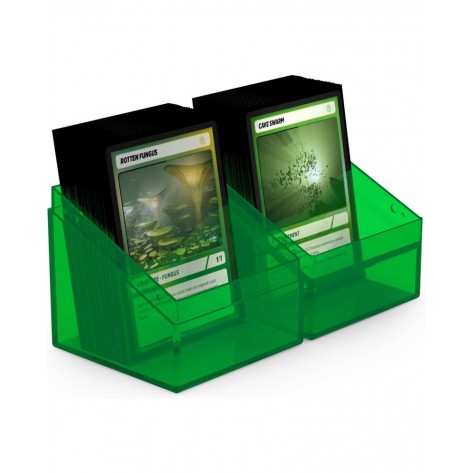 Кутия за карти Ultimate Guard Boulder Deck Case Clear, Emerald (100+ бр.)