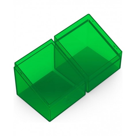 Кутия за карти Ultimate Guard Boulder Deck Case Clear, Emerald (100+ бр.)