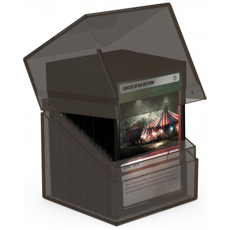 Кутия за карти Ultimate Guard Boulder Deck Case Clear, Onyx (100+ бр.)