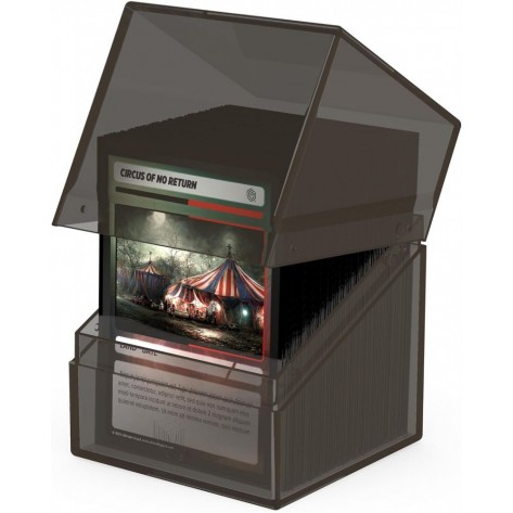 Кутия за карти Ultimate Guard Boulder Deck Case Clear, Onyx (100+ бр.)