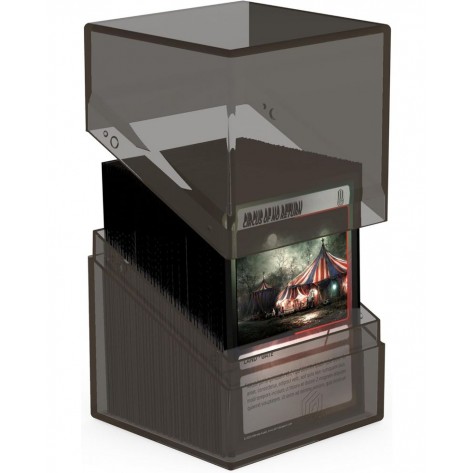 Кутия за карти Ultimate Guard Boulder Deck Case Clear, Onyx (100+ бр.)