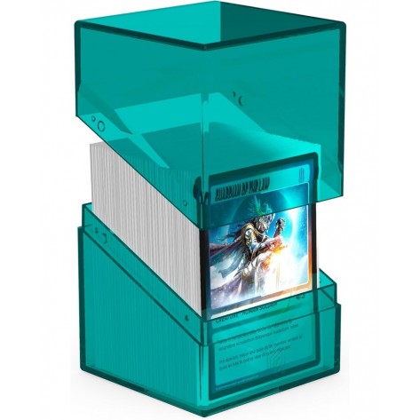 Кутия за карти Ultimate Guard Boulder Deck Case Clear, Malachite (100+ бр.)