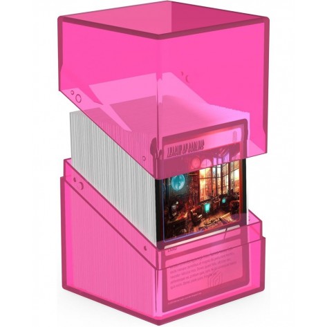 Кутия за карти Ultimate Guard Boulder Deck Case Clear, Rhodonite (100+ бр.)