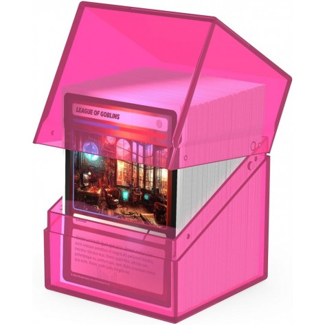 Кутия за карти Ultimate Guard Boulder Deck Case Clear, Rhodonite (100+ бр.)