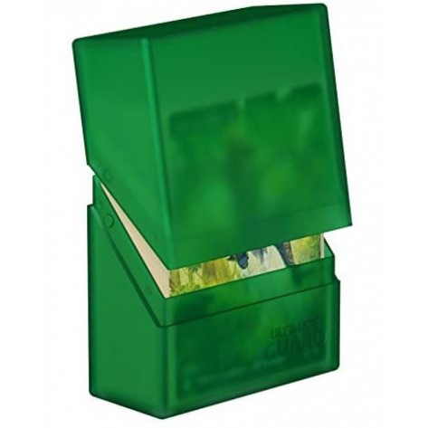 Кутия за карти Ultimate Guard Boulder Deck Case Standard Size - Emerald (40 бр.)