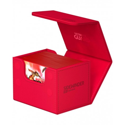 Кутия за карти Ultimate Guard Sidewinder XenoSkin, Червена (100+ бр.)