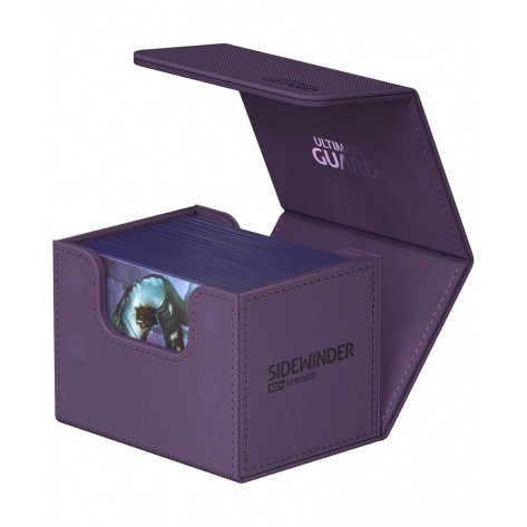 Кутия за карти Ultimate Guard Sidewinder XenoSkin, Лилава (100+ бр.)