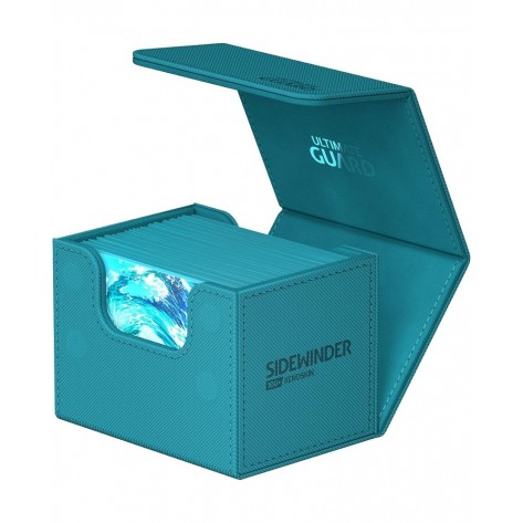 Кутия за карти Ultimate Guard Sidewinder XenoSkin, Петрол (100+ бр.)